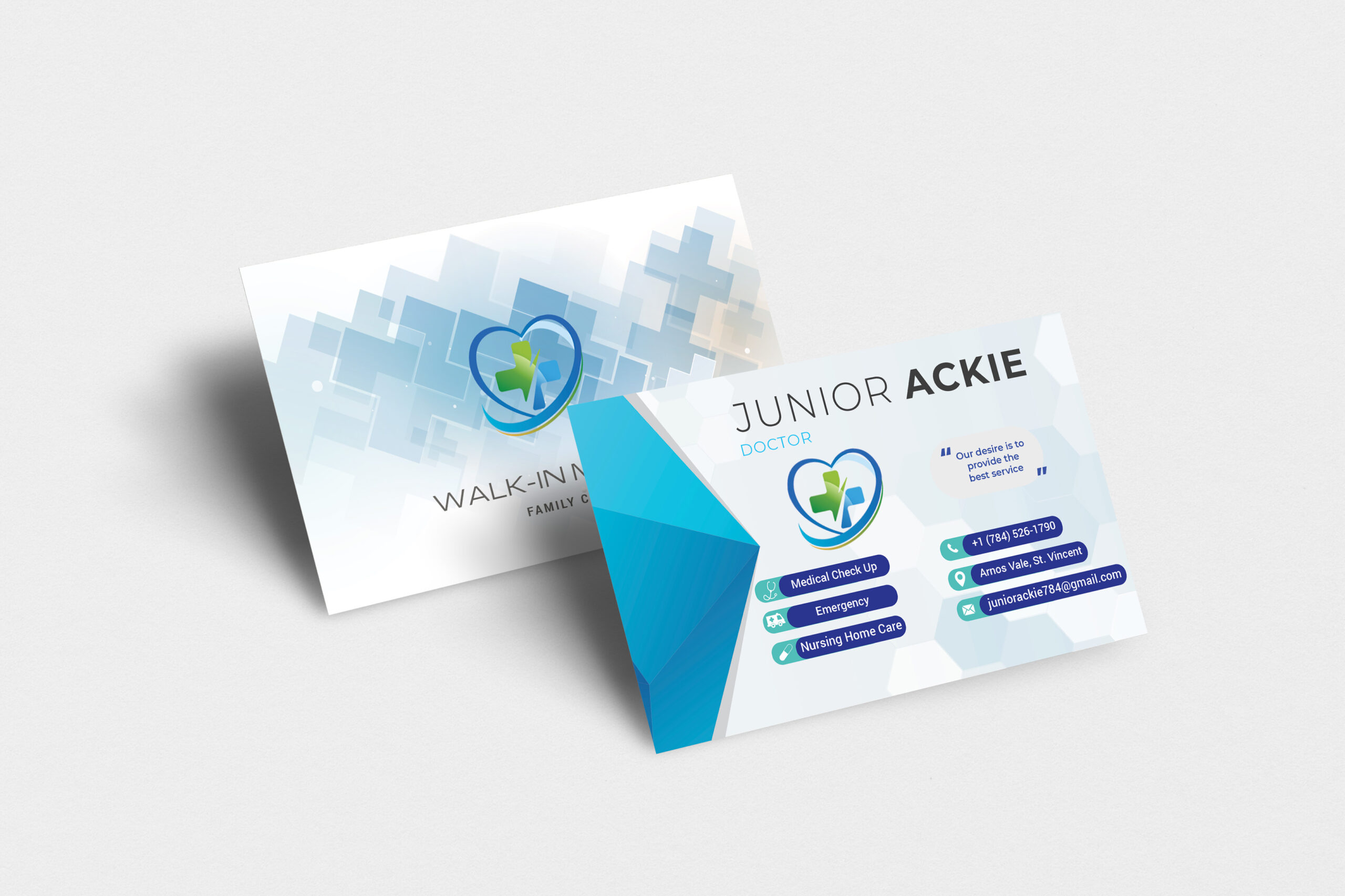 Dr. Ackee’s Clinic Business Card Design